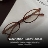 Oval Fashion Glasses with Clear Frame for Women
